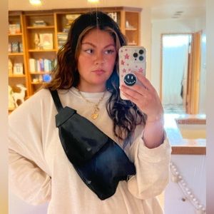 black cross body bag